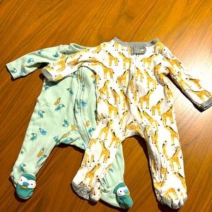 Burt’s Bees and Carter’s 3 month pajamas